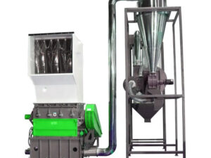 Plastic Crusher With Blower And Silo